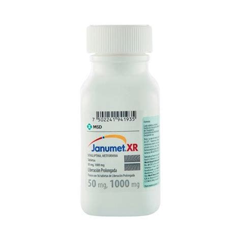 Janumet Xr 50 Mg 1000 Mg 56 Tabletas