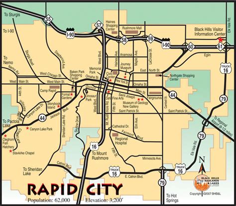 Rapid City South Dakota City Map Rapid City South Dakota • Mappery