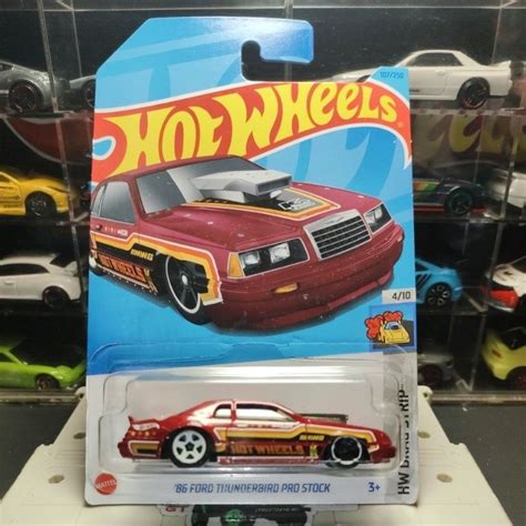 Hot Wheels 86 FORD Thunderbird Pro Stock Shopee Malaysia