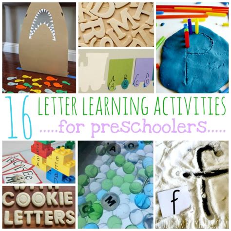 16 Letter Learning Activities For Preschoolers