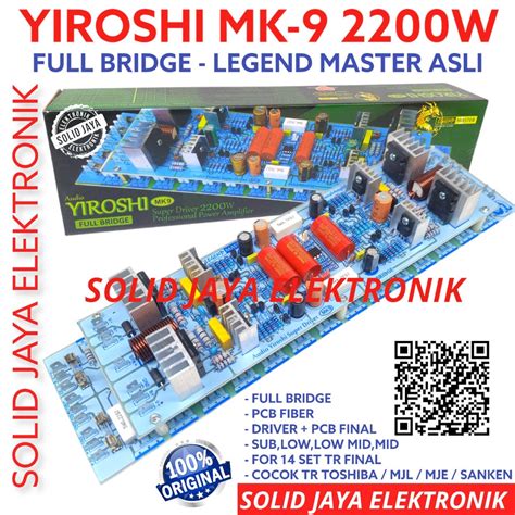 Jual KIT DRIVER POWER YIROSHI MK9 MK 9 MK-9 2200W TANPA TRANSISTOR TR