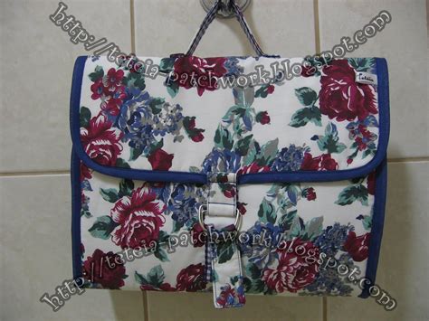 Tet Ia Patchwork Organizador De Lingerie Floral Xadrez Azul