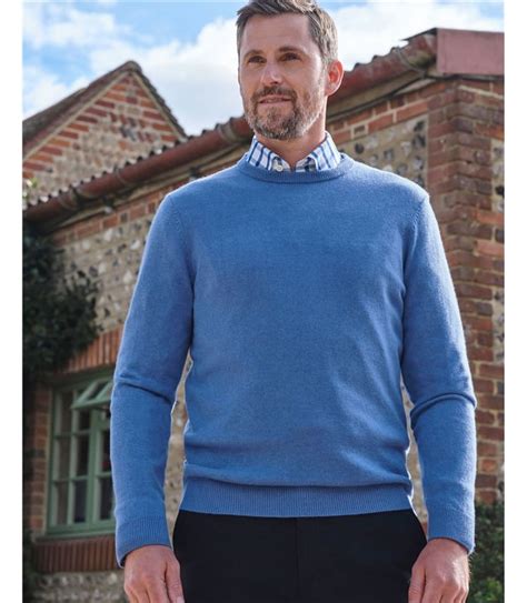 Wedgewood Cashmere Merino Crew Neck Sweater Woolovers Us