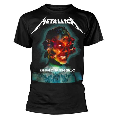 Metallica Hardwired Album Cover Black T Shirt Eyesore Merch
