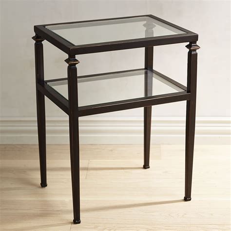 Gomes Glass Top End Table at Katie Butters blog