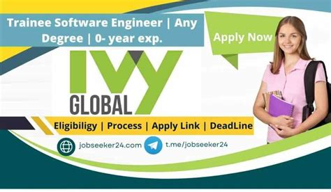 Ivy Global Off Campus Drive For 2021 2022 Graduates As Trainee