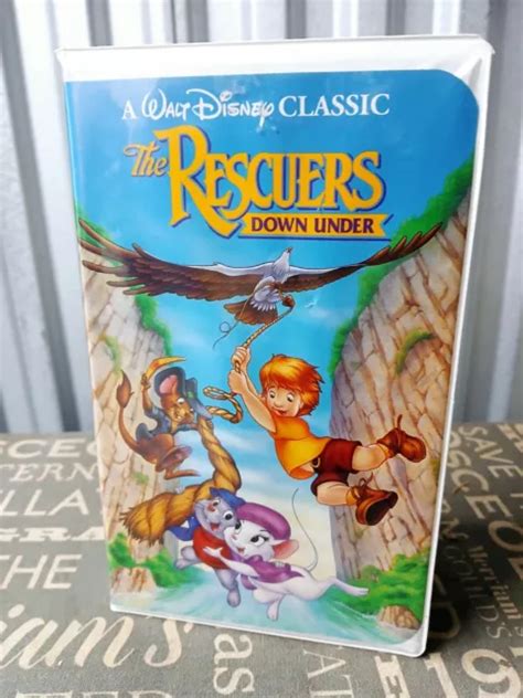 THE RESCUERS DOWN Under Walt Disney Classic Black Diamond Edition Rare