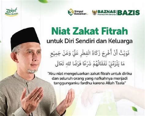 Lengkap Niat Zakat Fitrah Untuk Diri Sendiri Dan Keluarga Arab Dan