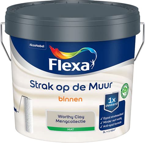 Flexa Strak Op De Muur Muurverf Mengcollectie Worthy Clay