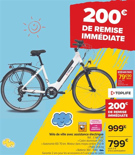 Promo Toplife V Lo De Ville Avec Assistance Lectrique Chez Carrefour