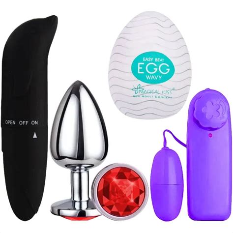 Kit Vibrador Golfinho Plug Anal Iniciante Bullet Cápsula Egg MercadoLivre