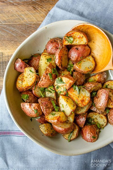 Air Fryer Roasted Potatoes Amandas Cookin Air Fryer Recipes