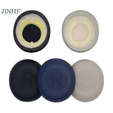 Miếng đệm tai bằng da cao cấp JINHF cho jabra ELITE 45H Evolve2 65 Miếng đệm tai nghe HOT