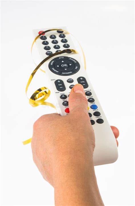 Hand Holding A Remote Control Stock Image Image Of Holding