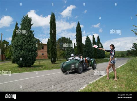 Mille Miglia 1000 Miglia Race Pit Babe Girl Woman Italian