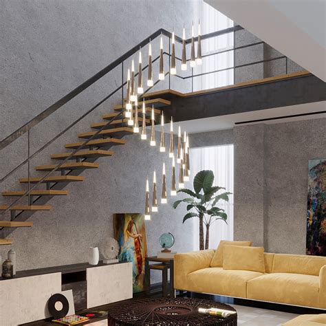 Купить Лестница люстра Дуплекс лестница Прыгать современный простой ...