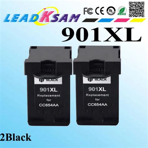 Aliexpress.com : Buy 2 Black 901 XL Printer Cartridge Replacement for ...