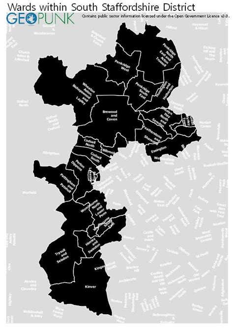 Map And Details For South Staffordshire Local Authority