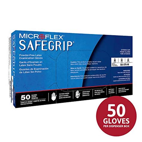 Microflex Sg 375 Disposable Latex Gloves Medical Exam Grade Long