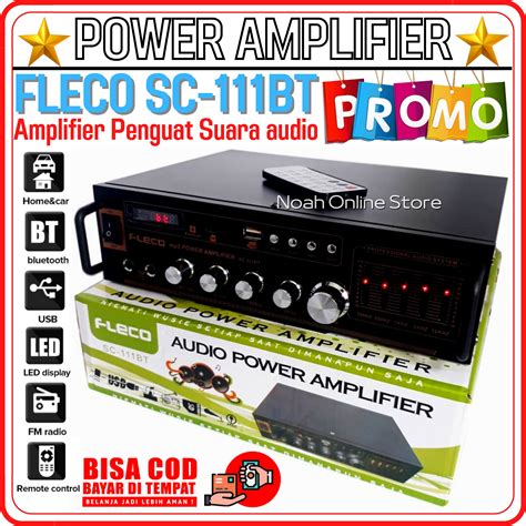 Audio Power Amplifier Ampli Fleco SC 111BT Fleco Amplifier Bluetooth