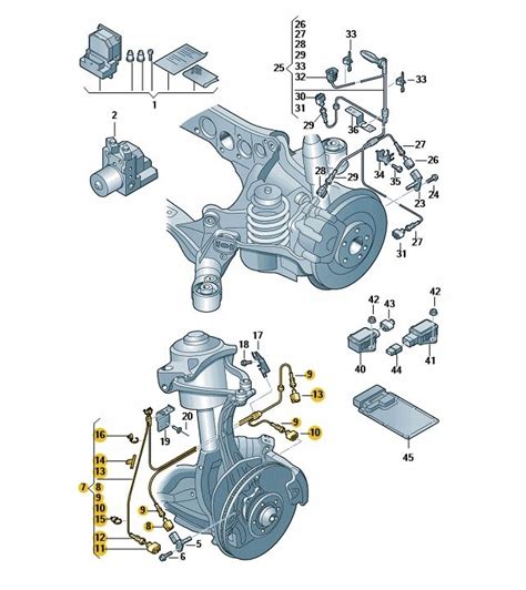 Wi Zka Przew D Czujnika Abs Hamulc W Audi A A B Lewy Prz D Orygina