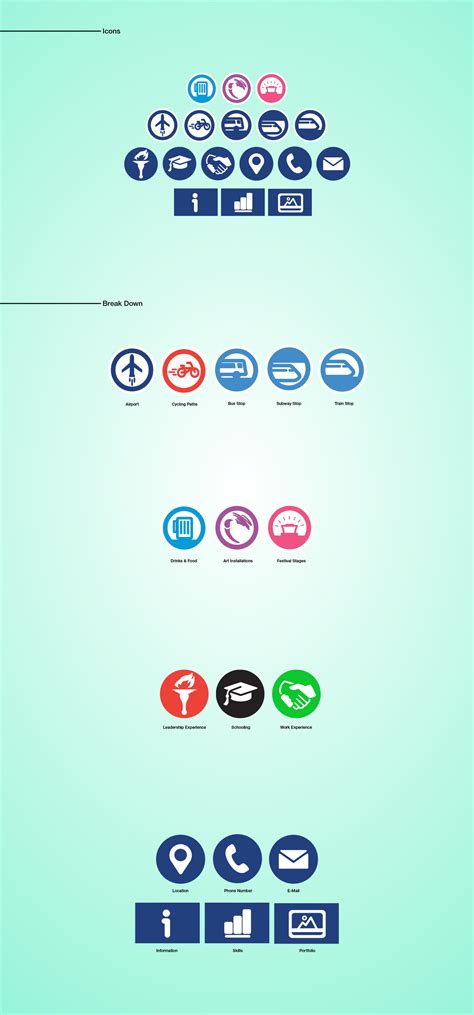 icons information design  behance
