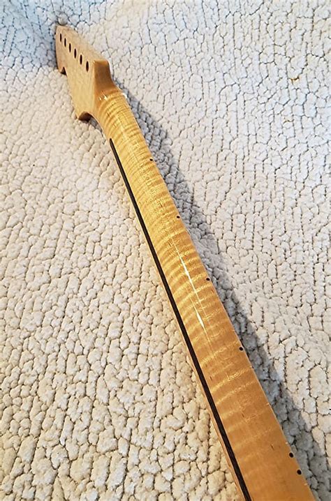 USA Made Roasted Blonde Killer Flame Maple Neck Made For A Reverb