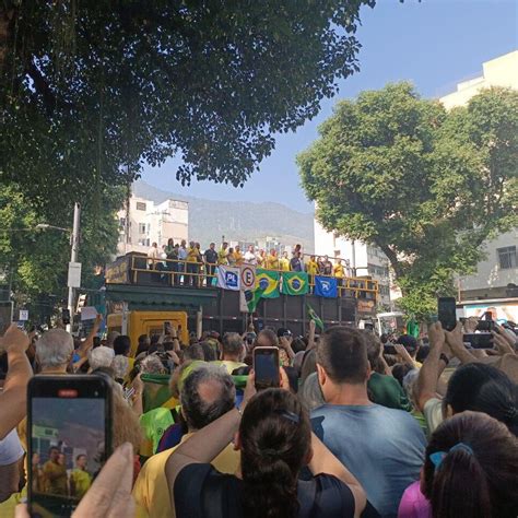 Bolsonaro Em Ato No Rio De Janeiro Só Quem é Conservador E De Direita