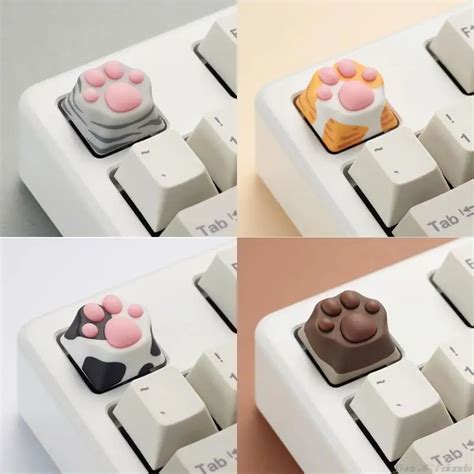 Capuchons De Touches De Clavier Mignons Dessin Anim Artisanal Patte