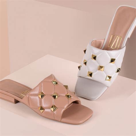 UZA Shoes Flat New Couro Nude Coleção Primavera Verão