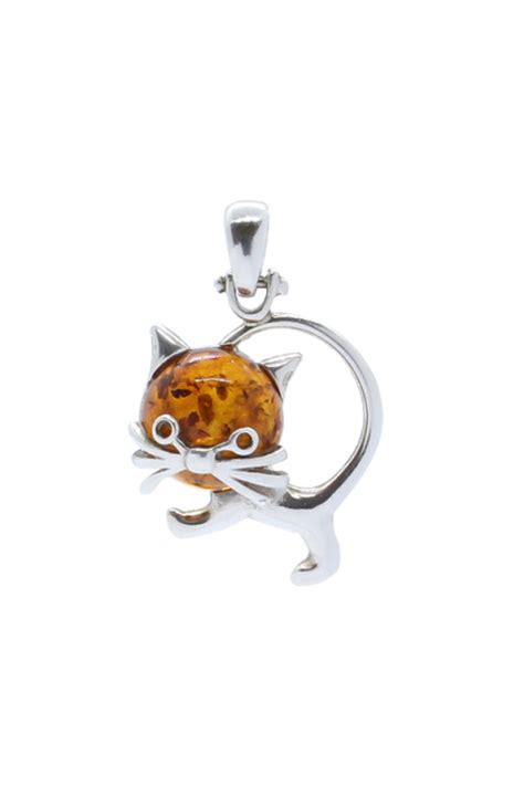 Pendentif Chat Boutique Histoire De L Ambre