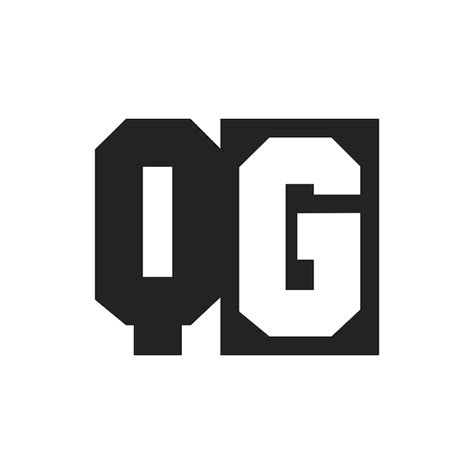 premium vector initial letter qg logo design template qg logo