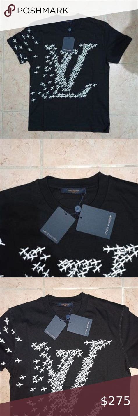 Louis Vuitton Printed Black T Shirt Mens In 2020 Black Tshirt Louis Vuitton Shirts Louis