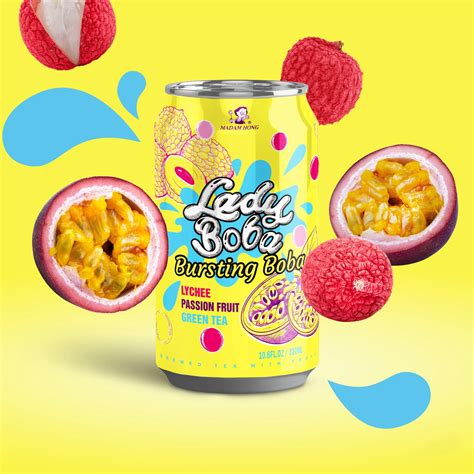 Lady Boba Lychee Passionfruit Green Tea 320 Ml Online Bestellen