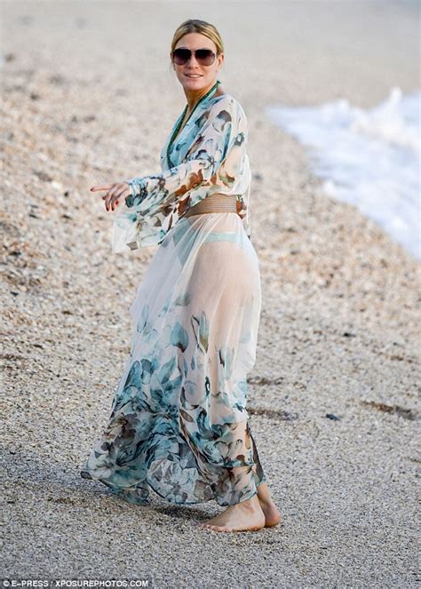 Hofit Golan Teases A Glimpse Of Her Bikini Body Beneath Floral Maxi In St Barts Daily Mail Online