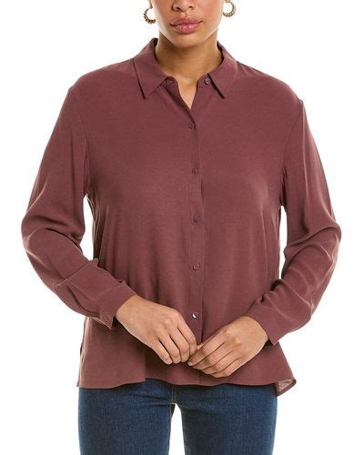 Eileen Fisher Classic Collar Shirts For Women Up To 60 Off Lyst