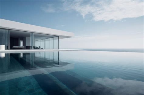 Premium Ai Image Luxury Residential Minimalist Villa With Pool And