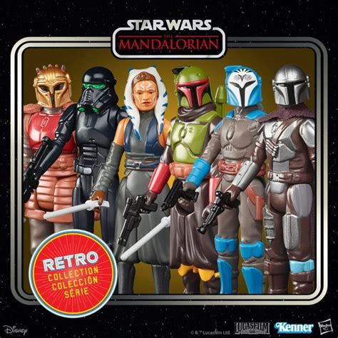 Star Wars Retro Collection The Mandalorian Wave 2 6 Figurer