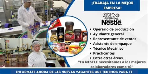 Nestle Apertura Nuevas Vacantes Informate Ahora Portal De Empleos