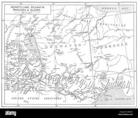 Canada Ruperts Land Keewatin Moosonee And Algoma 1922 Vintage Map