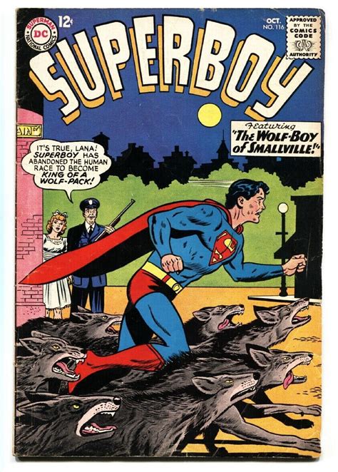 Superboy #116 Comic Book 1964-Dc Comics-Wolf BOY of Smallville VG ...