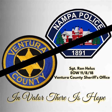 The nation mourns Ventura... - Nampa Police Department | Facebook