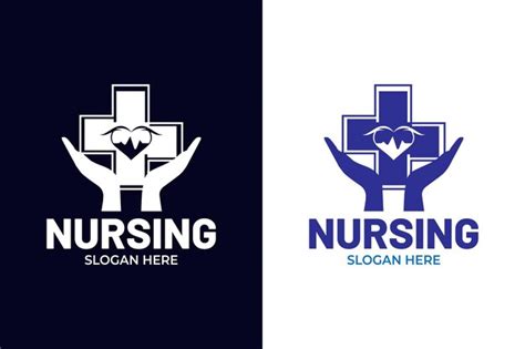 Premium Vector | Nurse logo design template nursing logo