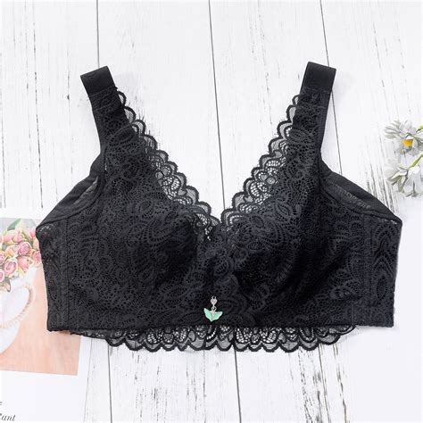 Leey World Lingerie For Women Plus Size Floral Crop Cami Underwear Bra Lace Bralet Lingerie