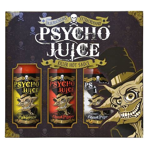 Psycho Juice Gift Box Extreme Collection Dr Burn Riums Hot Sauce Emporium