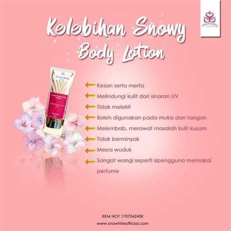 Snowy Body Lotion Snowhite Original Hq Shopee Malaysia