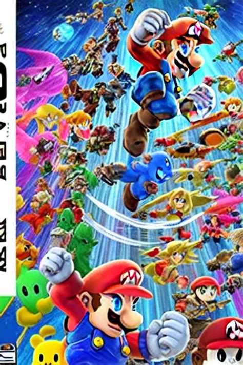 Super Smash Bros Ultimate Cover Art Stable Diffusion