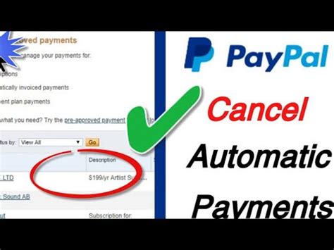 Cancel Paypal Automatic Payments Step By Step Guide Youtube