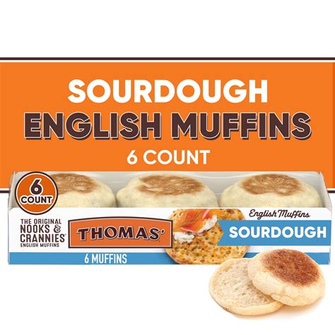 Thomas Sourdough English Muffin Count Oz Bag Walmart