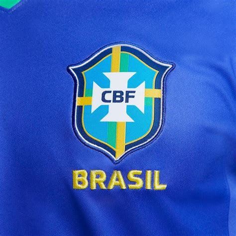 Camisa Nike Brasil Ii 202325 Torcedor Pro Masculina Azul Netshoes